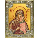 Икона освященная "Толгская икона Божией Матери", 18x24 см, со стразами