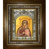 Икона освященная "Толгская икона Божией Матери", в киоте 20x24 см фото