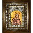Икона освященная "Толгская икона Божией Матери", в киоте 20x24 см