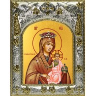 Икона освященная "Тотемская икона Божией Матери", 14x18 см фото