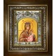 Икона освященная "Тотемская икона Божией Матери", в киоте 20x24 см