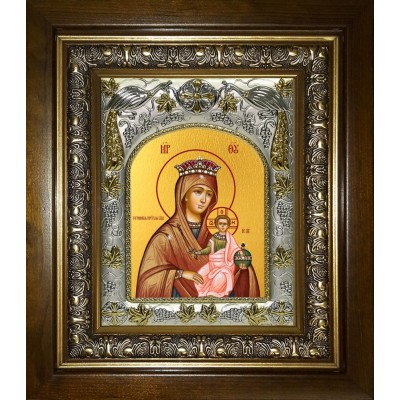Икона освященная "Тотемская икона Божией Матери", в киоте 20x24 см фото