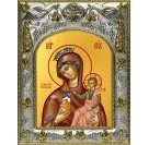 Икона освященная "Тучная Гора, икона Божией Матери", 14x18 см