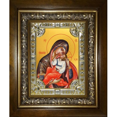 Икона освященная "Умиление, икона Божией Матери", в киоте 24x30 см фото