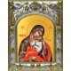 Икона освященная "Умиление, икона Божией Матери", 14x18 см