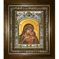 Икона освященная "Умиление, икона Божией Матери", в киоте 20x24 см фото