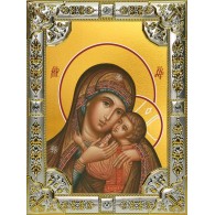 Икона освященная "Умиление, икона Божией Матери", 18x24 см, со стразами фото