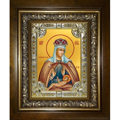 Икона освященная "Умиление, икона Божией Матери", в киоте 24x30 см фото