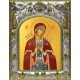 Икона освященная "Умягчение злых сердец, икона Божией Матери", 14x18 см