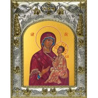 Икона освященная "Хлебная (Хлебенная) икона Божией Матери", 14x18 см фото