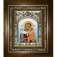 Икона освященная "Цареградская икона Божией Матери", в киоте 20x24 см фото