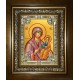 Икона освященная "Ченстоховская икона Божией Матери", в киоте 24x30 см