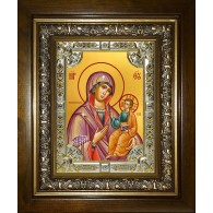 Икона освященная "Ченстоховская икона Божией Матери", в киоте 24x30 см фото