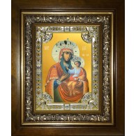 Икона освященная "Черниговская икона Божией Матери", в киоте 24x30 см фото