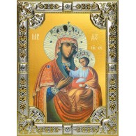 Икона освященная "Черниговская икона Божией Матери", 18x24 см, со стразами фото