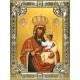 Икона освященная "Черниговская икона Божией Матери", 18x24 см, со стразами