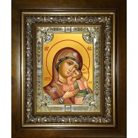 Икона освященная "Чухломская икона Божией Матери", в киоте 24x30 см фото