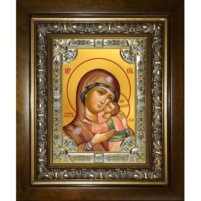 Икона освященная "Чухломская икона Божией Матери", в киоте 24x30 см фото