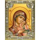 Икона освященная "Чухломская икона Божией Матери", 18x24 см, со стразами