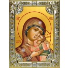 Икона освященная "Чухломская икона Божией Матери", 18x24 см, со стразами