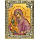 Икона освященная "Шуйская икона Божией Матери", 18x24 см, со стразами