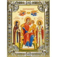 Икона освященная "Экономисса, икона Божией Матери", 18x24 см, со стразами фото