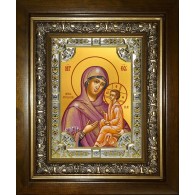 Икона освященная "Югская икона Божией Матери", в киоте 24x30 см фото