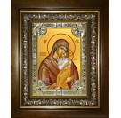 Икона освященная "Ярославская икона Божией Матери", в киоте 24x30 см