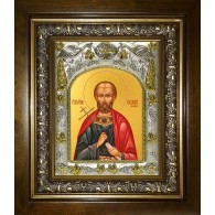 Икона освященная "Александр Пергийский", в киоте 20x24 см фото