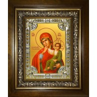 Икона освященная "Отрада и Утешение, икона Божией Матери", в киоте 24x30 см фото
