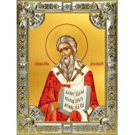 Икона освященная "Аполлинарий Равеннский епископ, священномученик", 18x24 см, со стразами фото