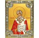 Икона освященная "Аполлинарий Равеннский епископ, священномученик", 18x24 см, со стразами