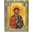 Икона освященная "Борис благоверный князь-страстотерпец", 18x24 см, со стразами