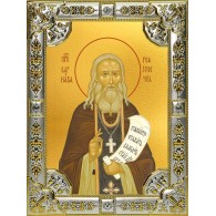 Икона освященная "Варнава Гефсиманский преподобный", 18x24 см, со стразами фото