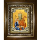 Икона освященная "Владимир равноапостольный, Великий князь", в киоте 24x30 см