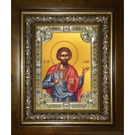 Икона освященная "Гордий Каппадокийский, сотник мученик", в киоте 24x30 см фото