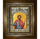 Икона освященная "Гордий Каппадокийский, сотник мученик", в киоте 20x24 см