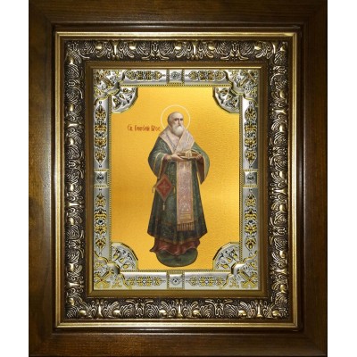 Икона освященная "Григорий Богослов святитель", в киоте 24x30 см фото