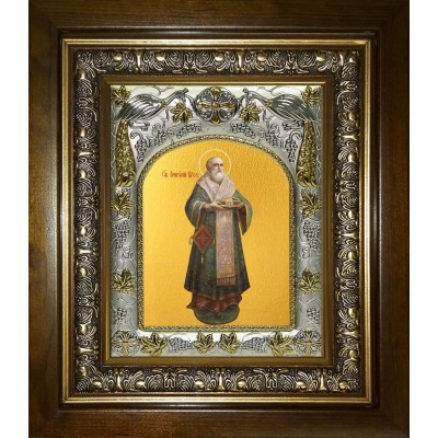Икона освященная "Григорий Богослов святитель", в киоте 20x24 см фото