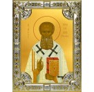Икона освященная "Григорий Богослов святитель", 18x24 см, со стразами