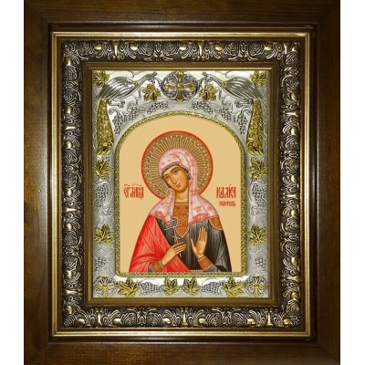 Икона освященная "Калиса Коринфская мученица", в киоте 20x24 см фото