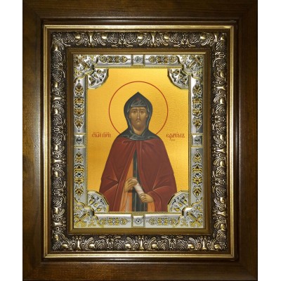Икона освященная "Ефрем Сирин преподобный", в киоте 24x30 см фото