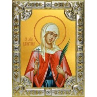 Икона освященная "Валентина Кесарийская мученица",  18x24 см, со стразами фото