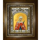 Икона освященная "Валентина Кесарийская мученица", в киоте 20x24 см