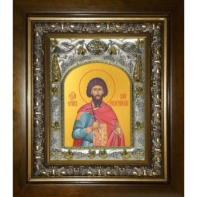 Икона освященная "Илиан (Илий) Севастийский мученик", в киоте 20x24 см фото