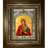 Икона освященная "Мирослава Константинопольская", в киоте 20x24 см фото