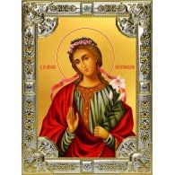Икона освященная "Мирослава Константинопольская",  18x24 см, со стразами фото