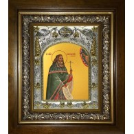 Икона освященная "Константин Богородский священномученик",в киоте 20x24 см фото