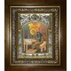 Икона освященная "Матфей (Матвей) Апостол", в киоте 20x24 см