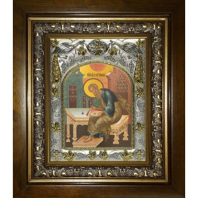 Икона освященная "Матфей (Матвей) Апостол", в киоте 20x24 см фото